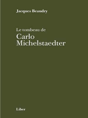 cover image of Tombeau de Carlo Michelstaedter